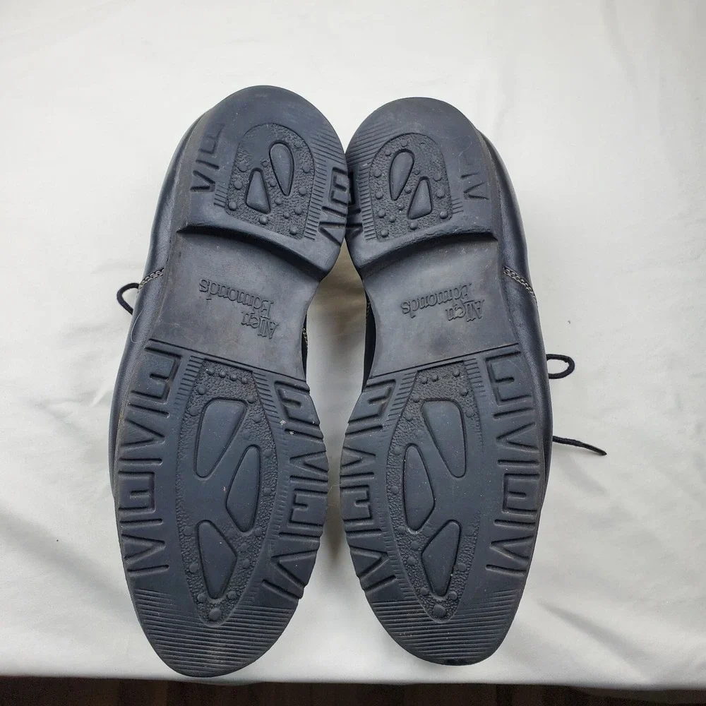 Mens Allen Edmonds Mapleton Black Leather‎ Shoes Size 9.5 D